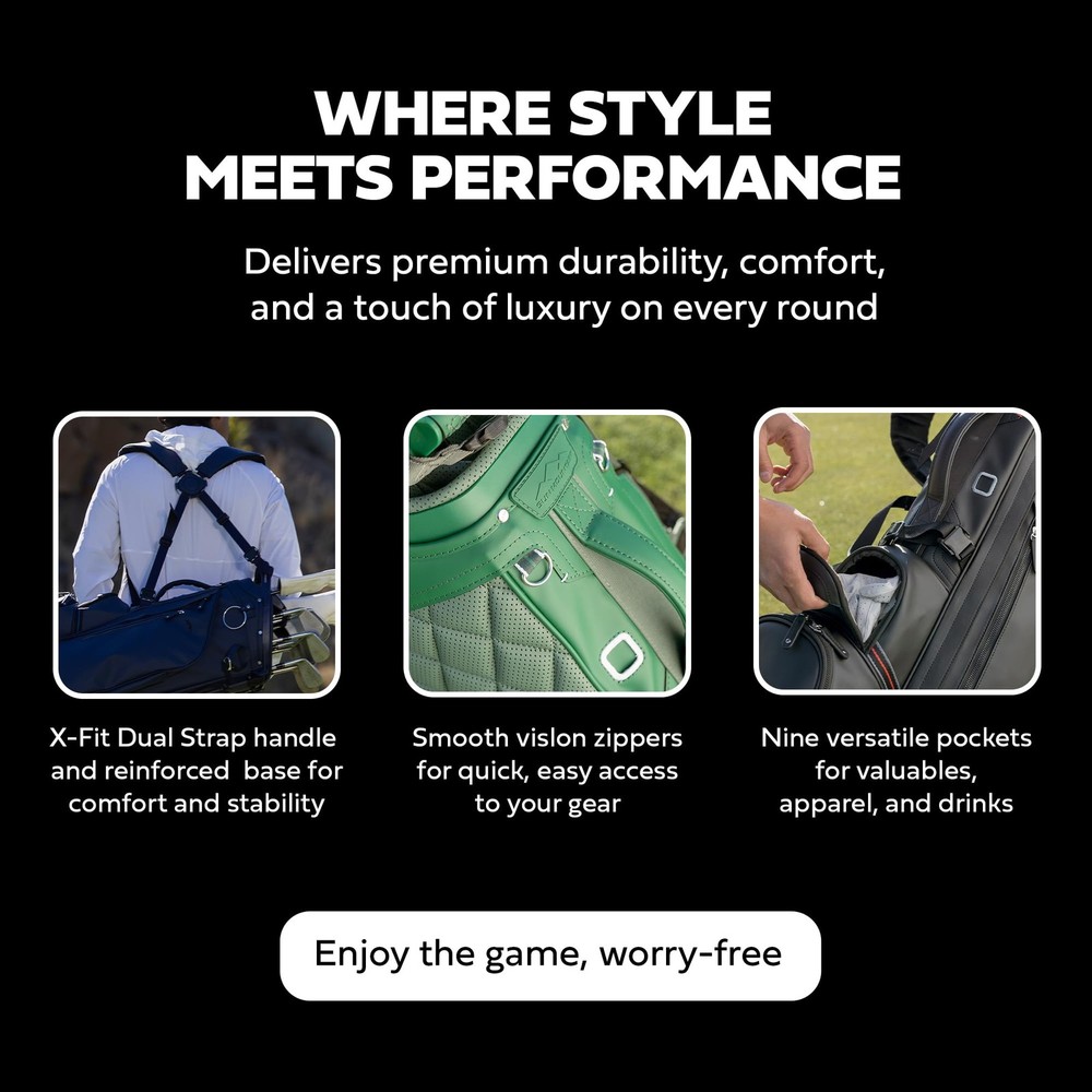 NEW Sun Mountain Matchplay Golf Stand Bag - Navy