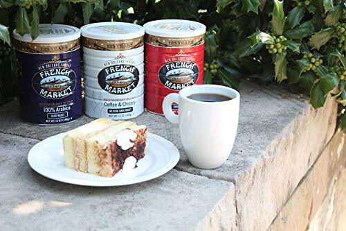 French Market Coffee, Coffee and Chicory, Decaffeinated Medium-Dark Roast Ground