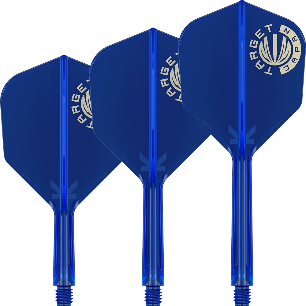 TARGET JAPAN LOGO BLUE  K FLEX NO 6 MEDIUM  1 PIECE FLIGHT & SHAFT