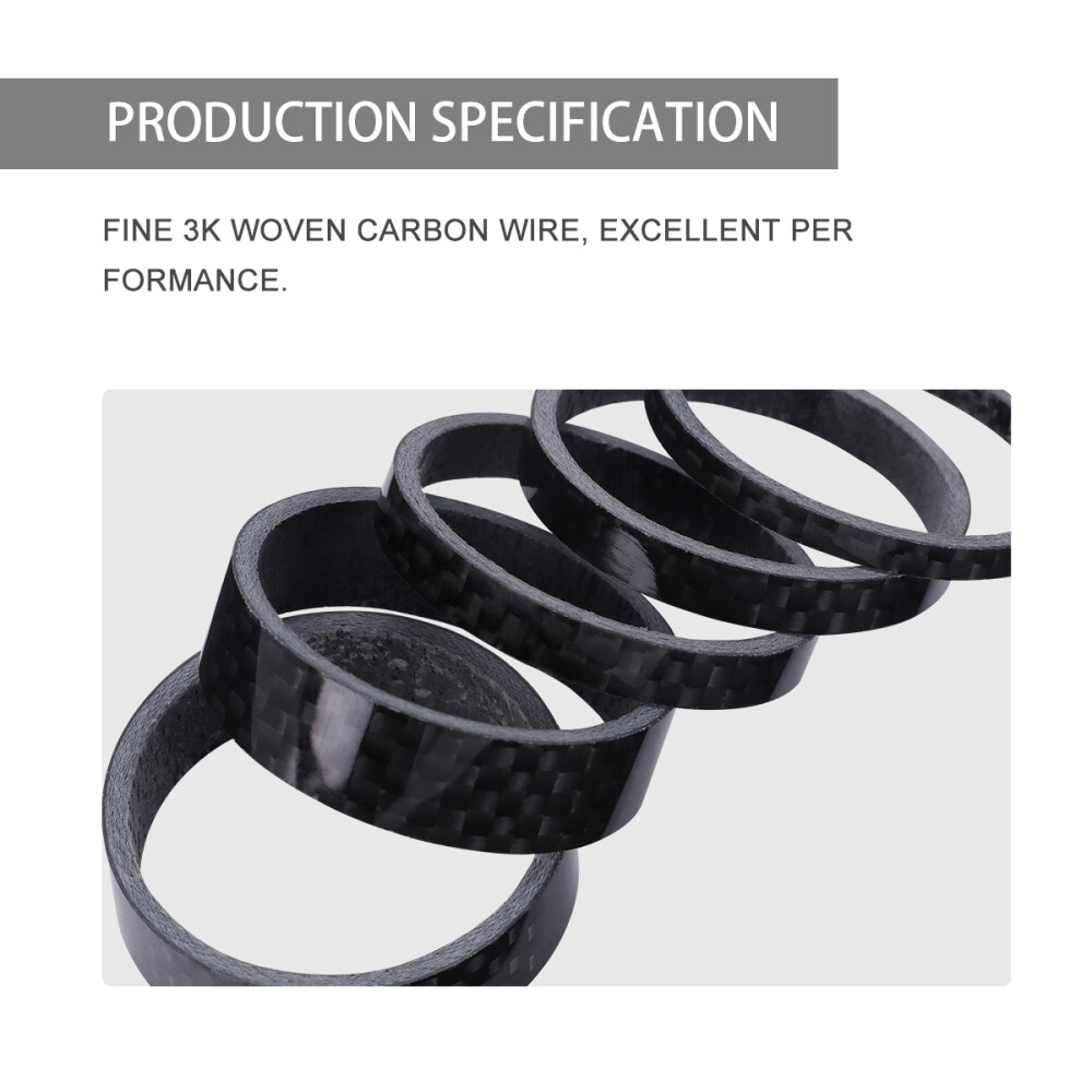 5PCS Bike Spacers Premium Stem Handlebar Washer Spacers