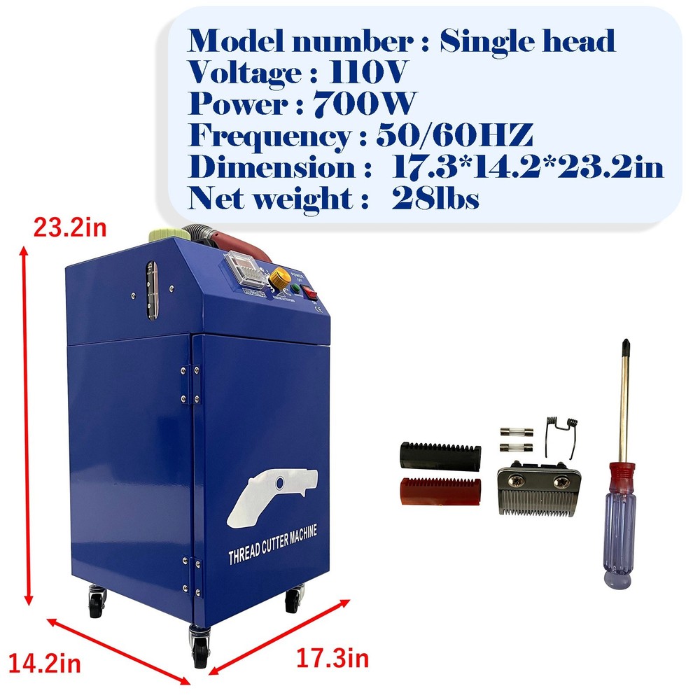 110V Single Head Sewing Industry Automatic Thread Cutting Machine 700W