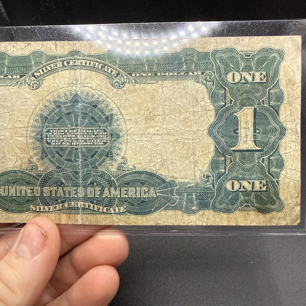 1899 $1 Black Eagle Silver Certificate Large Size, Circulated Fine
