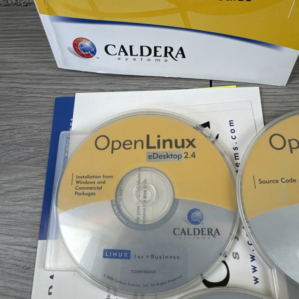 Open Linux eDesktop 2.4 Original Box Set Complete