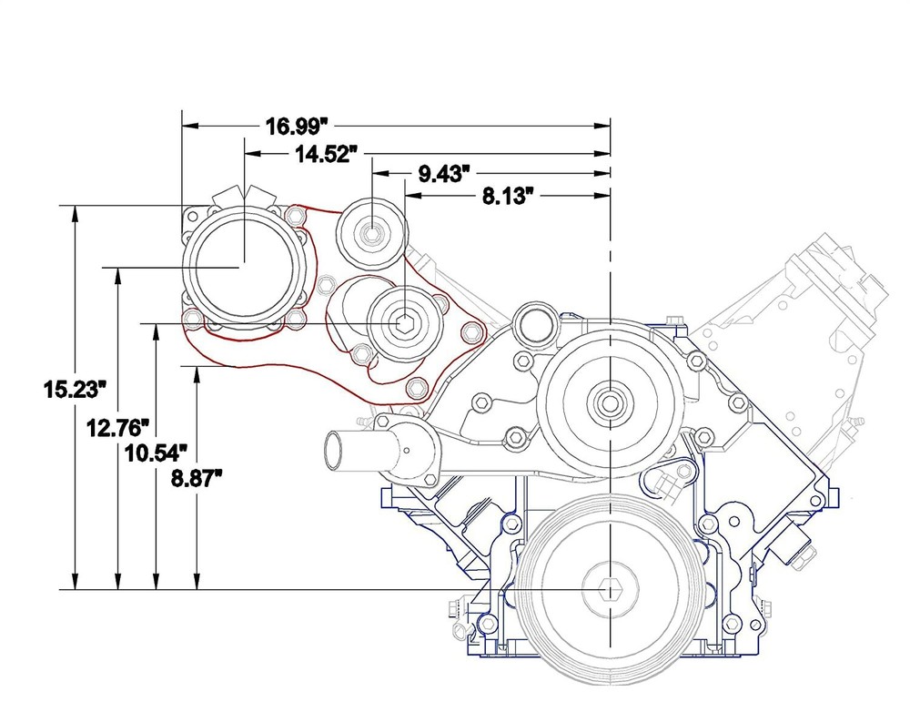A/C Conditioner Compressor Bracket for Sanden 508 LSX LS1 LS2 LS3 LS6 LS BLACK
