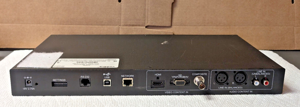 Vaddio 998-8210-000 ~ AV Bridge, USB/IP Streaming, HD Audio / Video Encoder