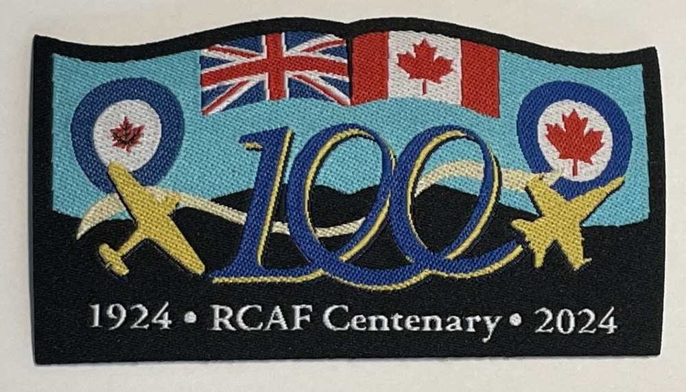 RCAF CENTENARY COMMEMORATIVE WOVEN CREST - 9 X 5 cm | NEW |