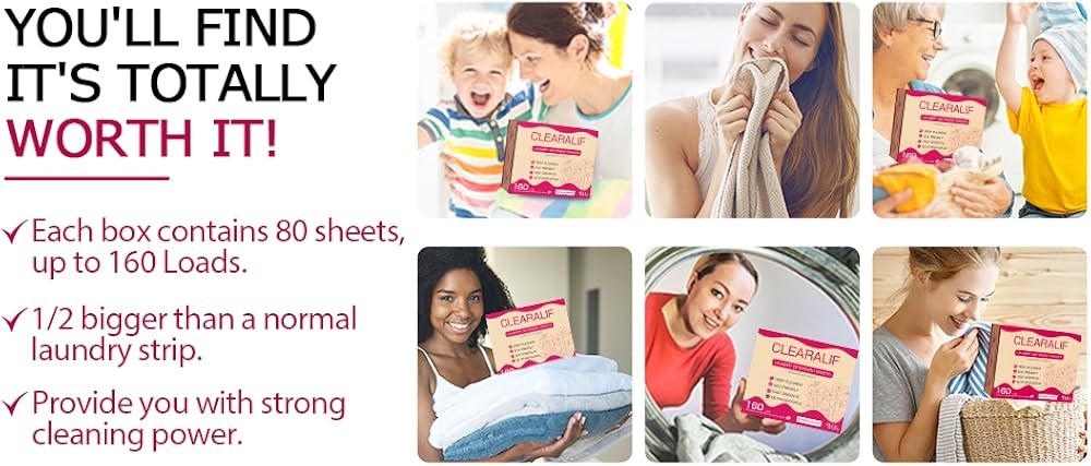All in One Laundry Deternt Sheets Kit, Lavender Scent, 160