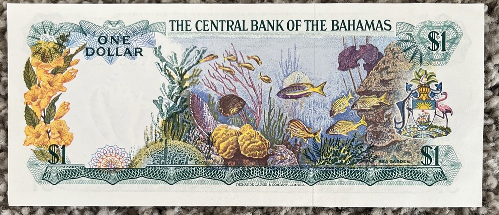 1974 $1 Bahamas AU+