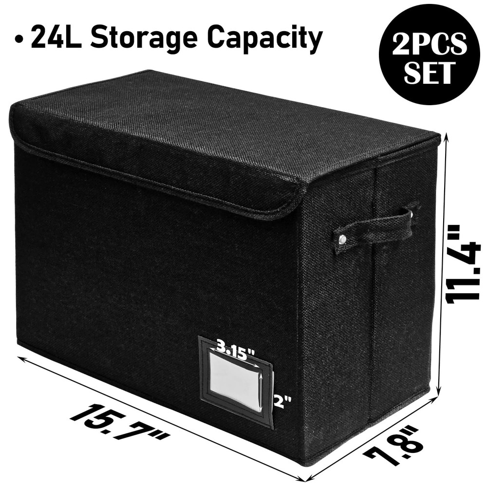 2 Pack Collapsible Comic Book Storage Box 150 Count