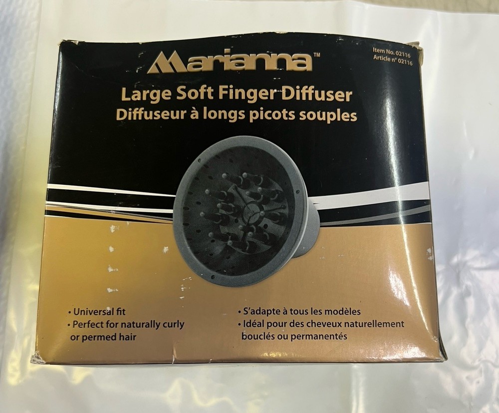 Marianna" Large Soft Finger Diffuser Hair Styling