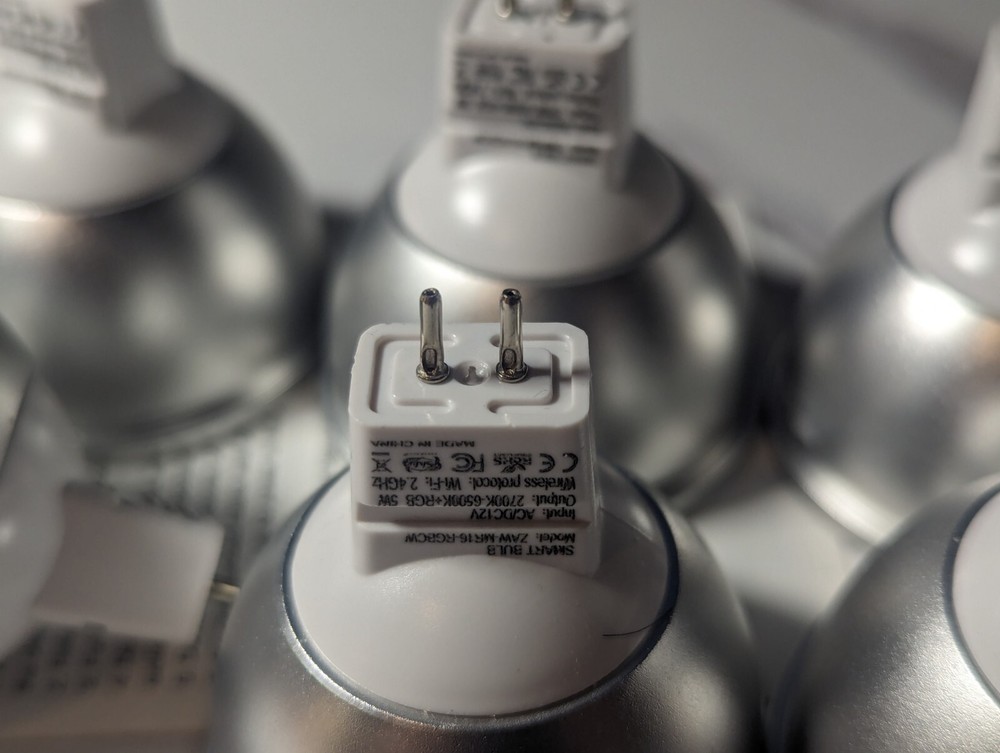 Mr16 Smart LED Bulb Gu5.3 Base Wifi Controlled 6 Pack