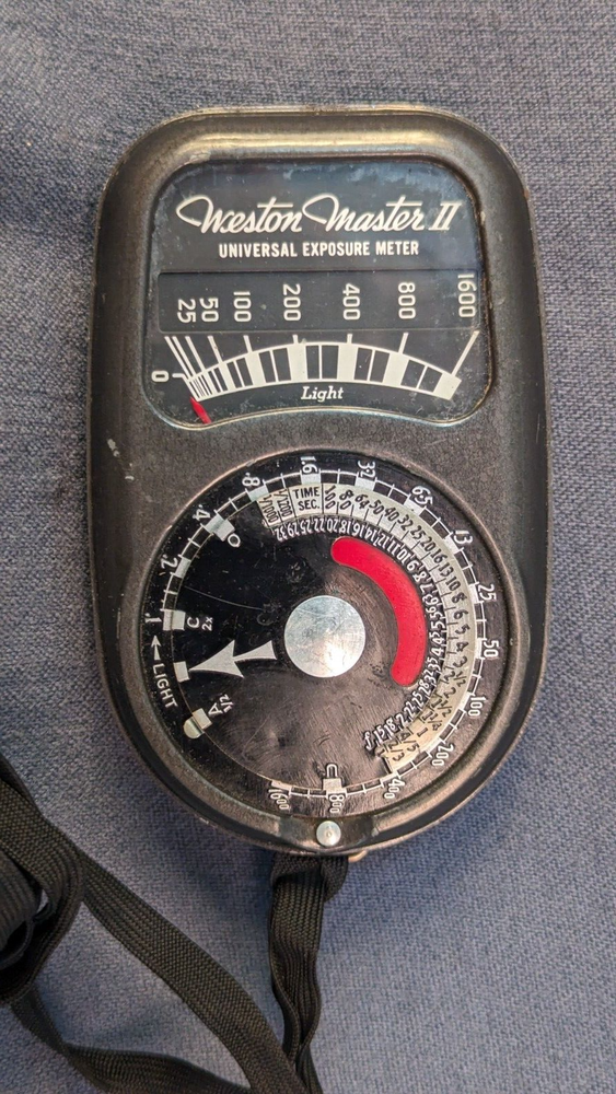Vintage Weston Master II Universal Exposure Light Meter Model 735 WORKS
