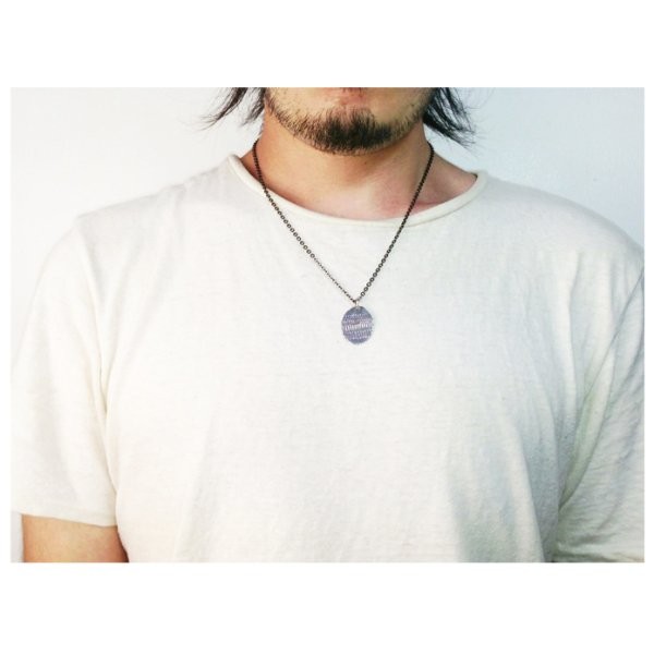 VIVIFY Silver Pattern Plate Drop Pendant Top (No Chain)