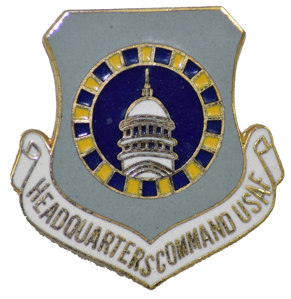 HEADQUARTER CMD USAF HAT PIN