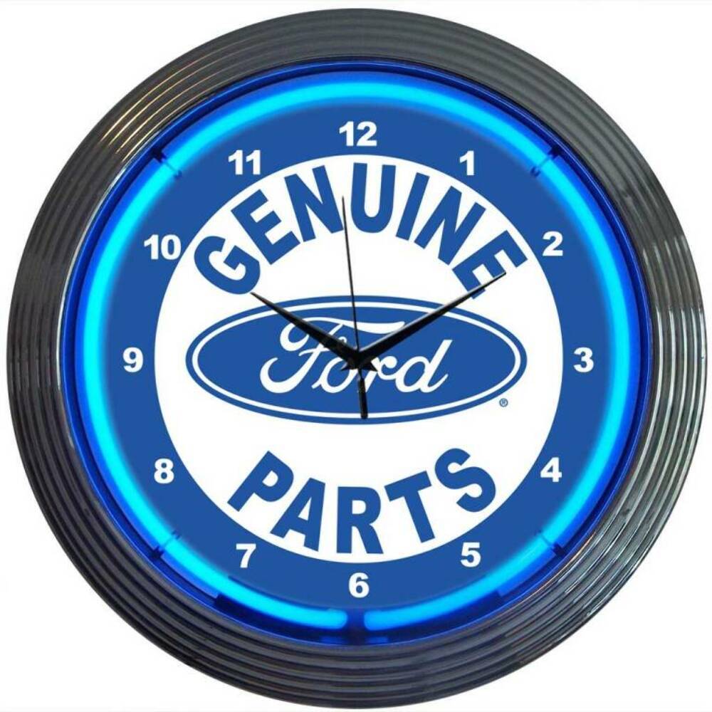 Neonetics 8FRDGP Ford Genuine Parts Neon Clock