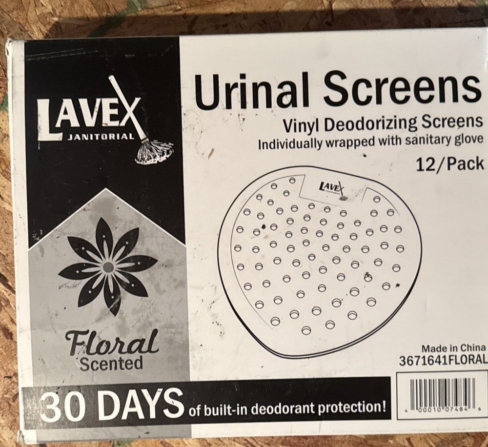 12 Urinal Screens Boardwalk Gem Urinal Screen Deodorizer Mango Scent Orange