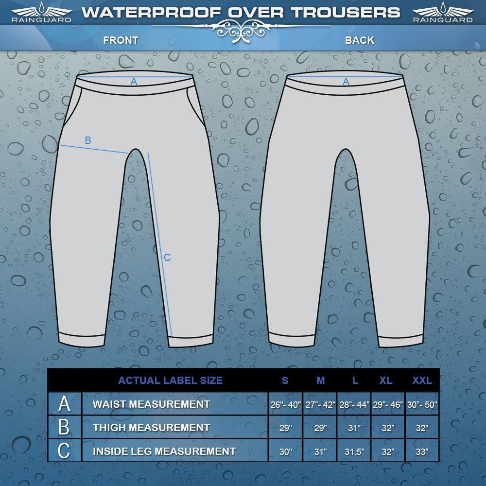 Rainguard Waterproof Over Trousers Medium