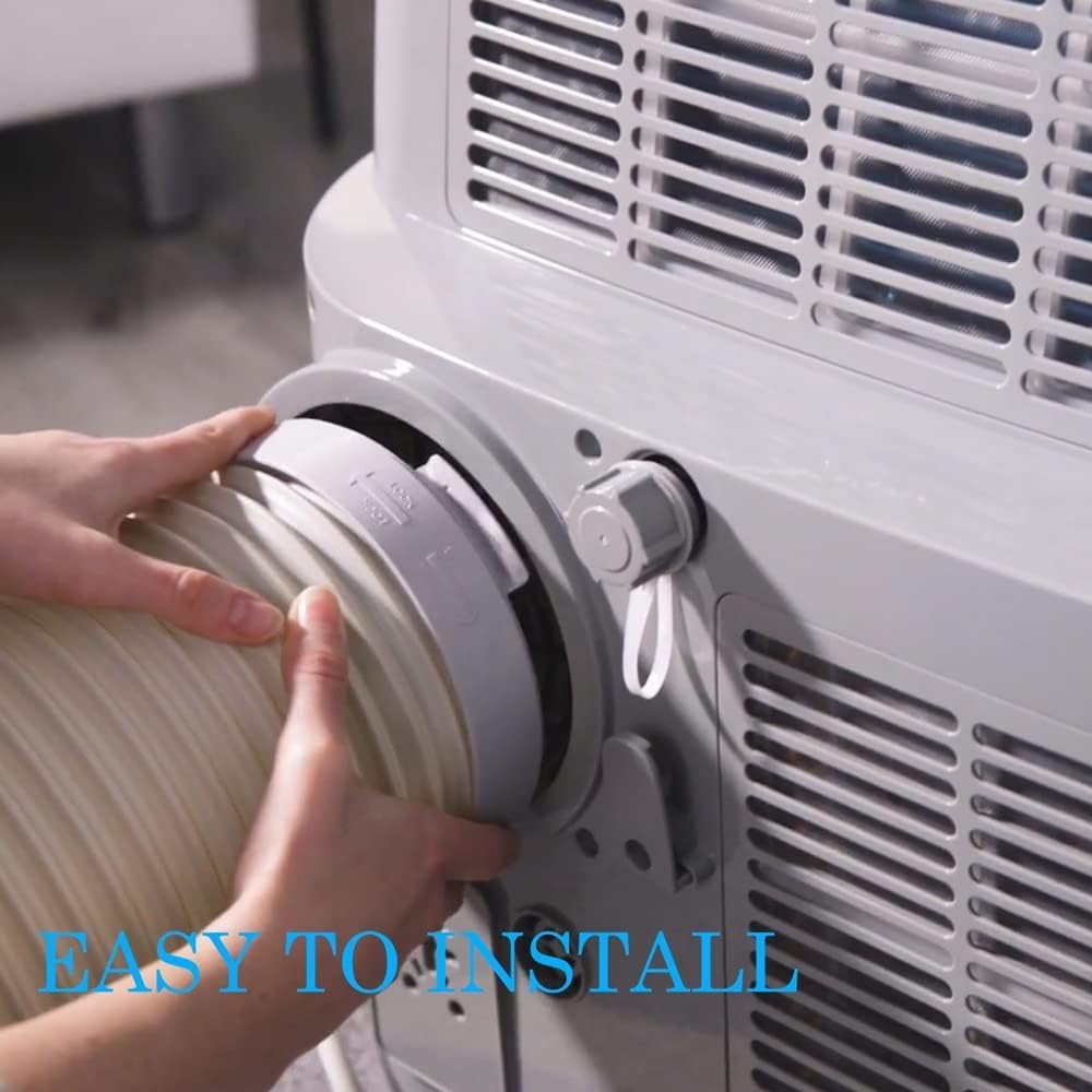 Compact 5.9 inch Exhaust Hose Coupler for Portable AC Units - Simple Setup