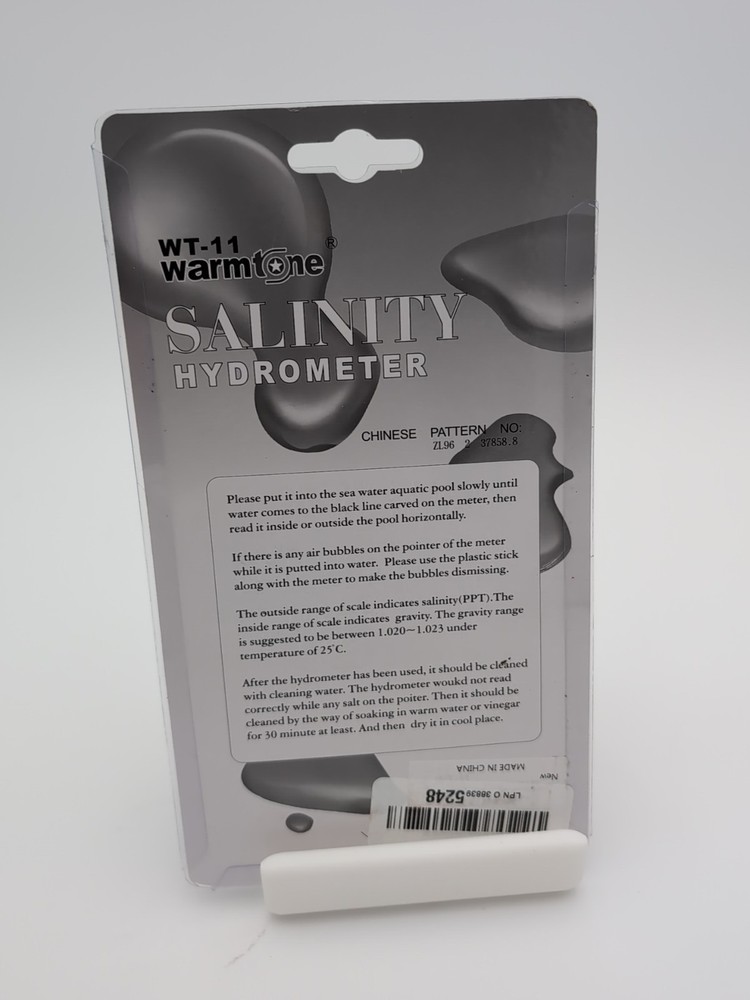 New Warmtone Salinity Hydrometer WT-11