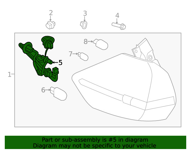 Genuine Nissan Socket & Wire 26551-4BA0A