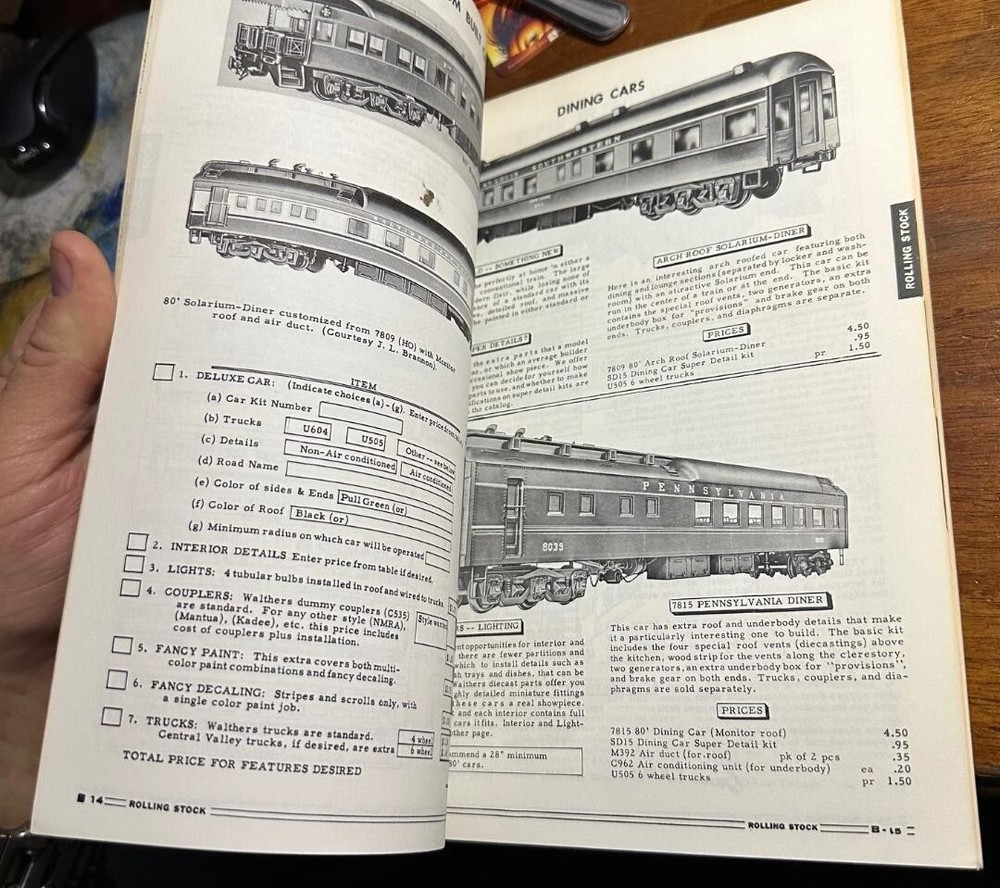 Walthers 1964 Edition Model Railroad Reference Book Catalog HO Scale