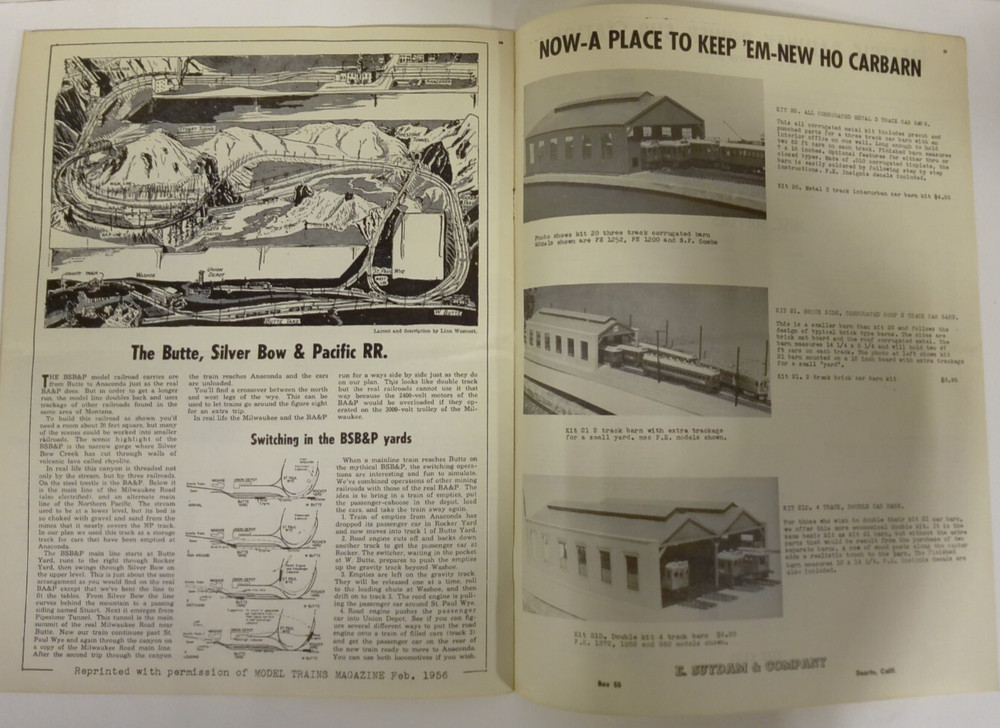 E. Suydam & Company 1956 Interurban Modeling Catalog