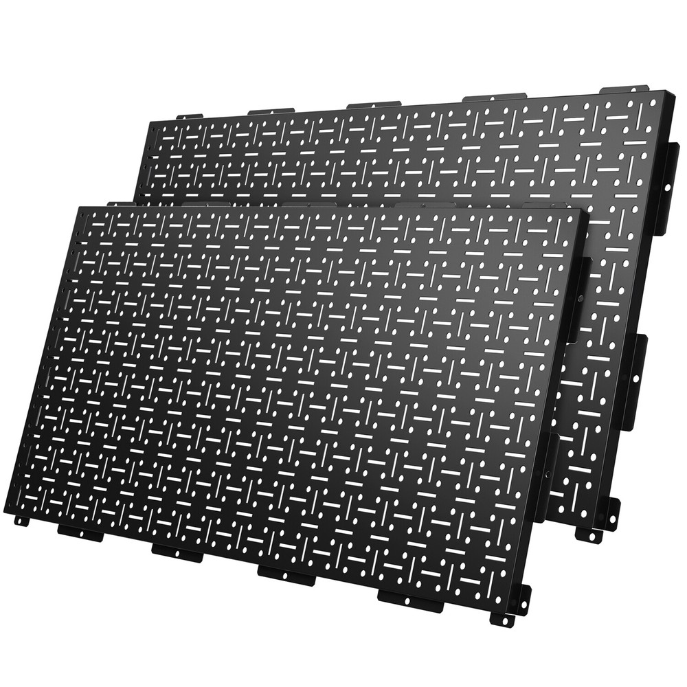 WORKPRO 2PACK Metal Pegboard Wall Organizer 16"x 32" Heavy Duty Garage Peg Board