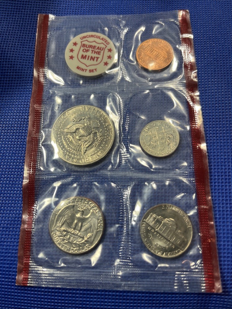 Uncirculated 1971 Denver Mint 5 Coins