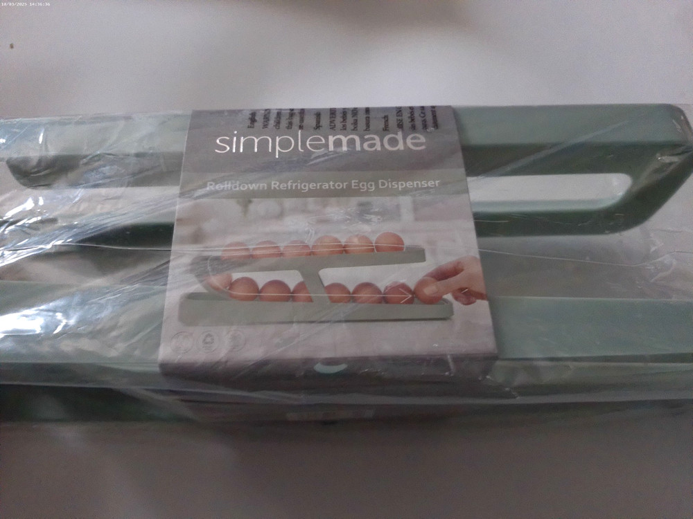 SimpleMade Rolldown Refrigerator Egg Dispenser - Sage - 2-Tier - Brand New!!