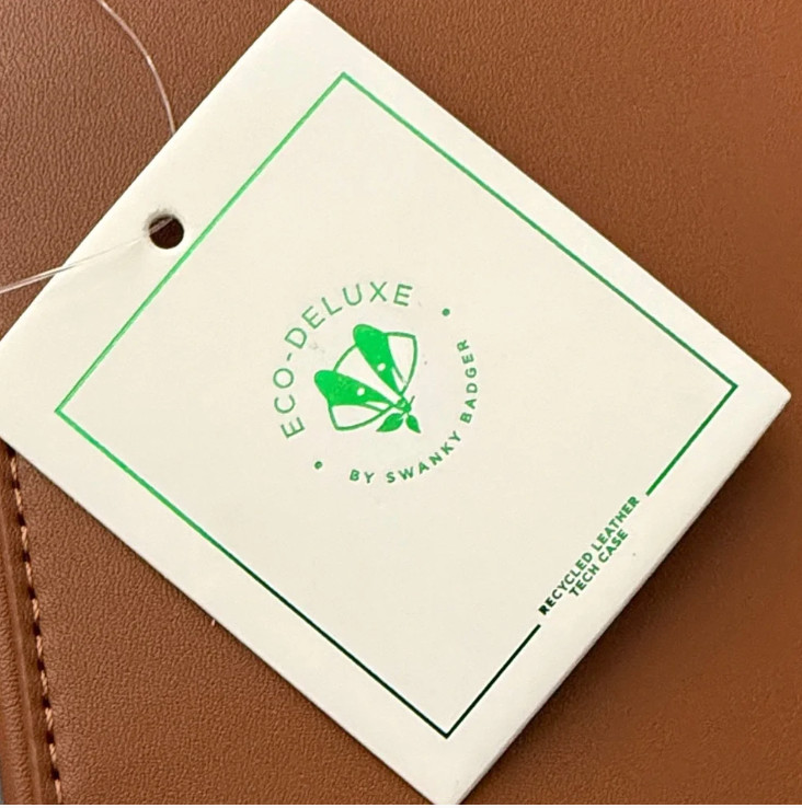 NWT Deloitte Recycled Leather Tech Case