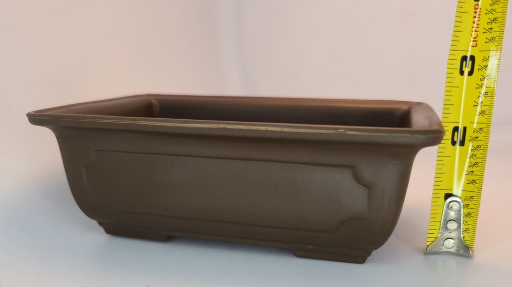 Assorted Plastic Training Bonsai Pot 6inx4in with Drainage Hole