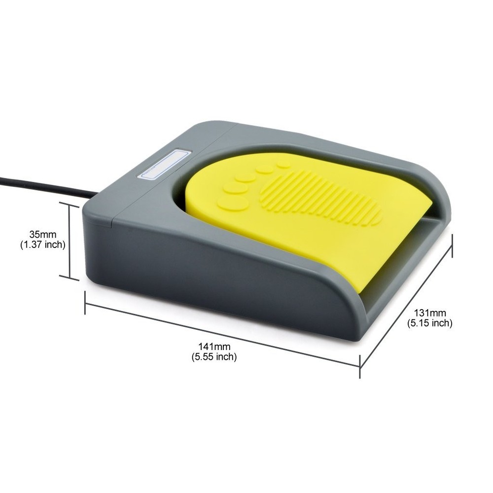 HID USB Foot Switch Pedal - One Key Customizable Action for Efficient Workflows