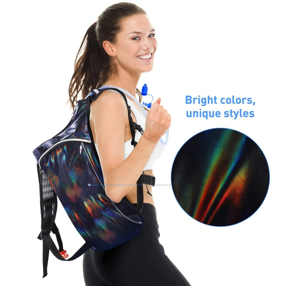 Rave Hydration Pack, Hydration Backpack with 2L Hydration Bladder, Festival E...