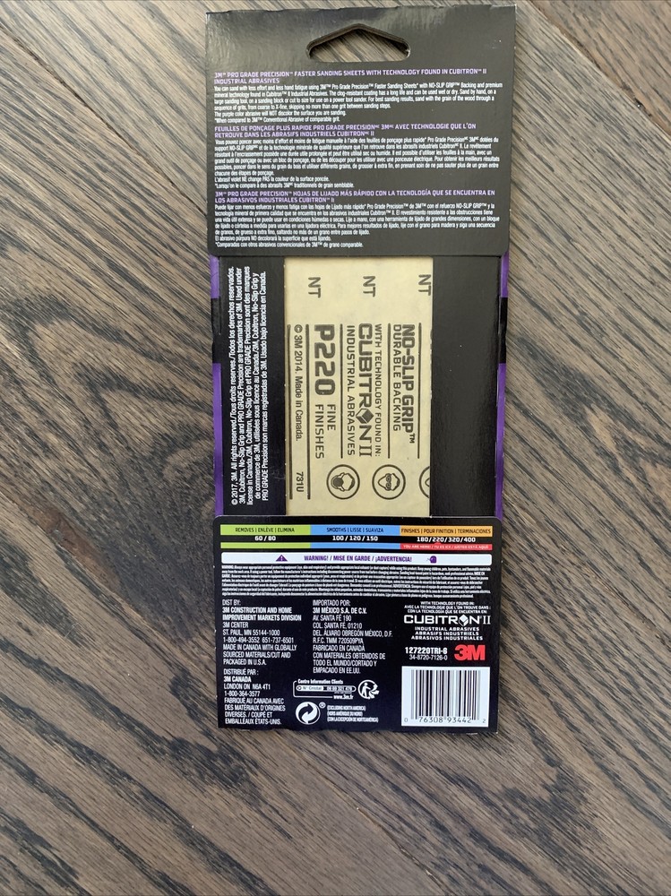 3M pro grade sanding Sandpaper sheets 6 Brand New Sheets