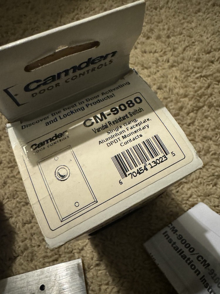 Camden Door Controls Vandal Resistant Mechanical Push/Exit Switch CM-9080