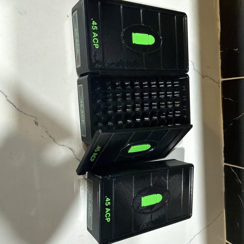 .45 ACP Auto Ammo Box 50rd Capacity (3 Pack)