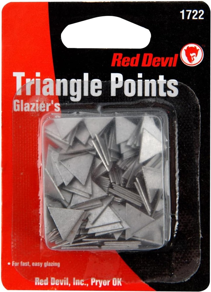 Red Devil 1722 Glazing Triangle Points ZINC Coated