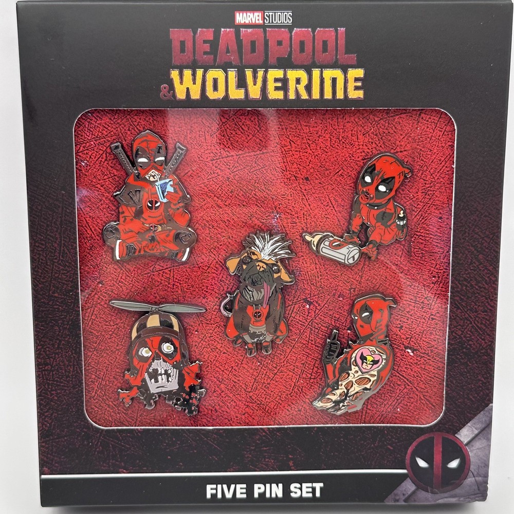 NEW Marvel Studios Deadpool & Wolverine Set of 5 Pins