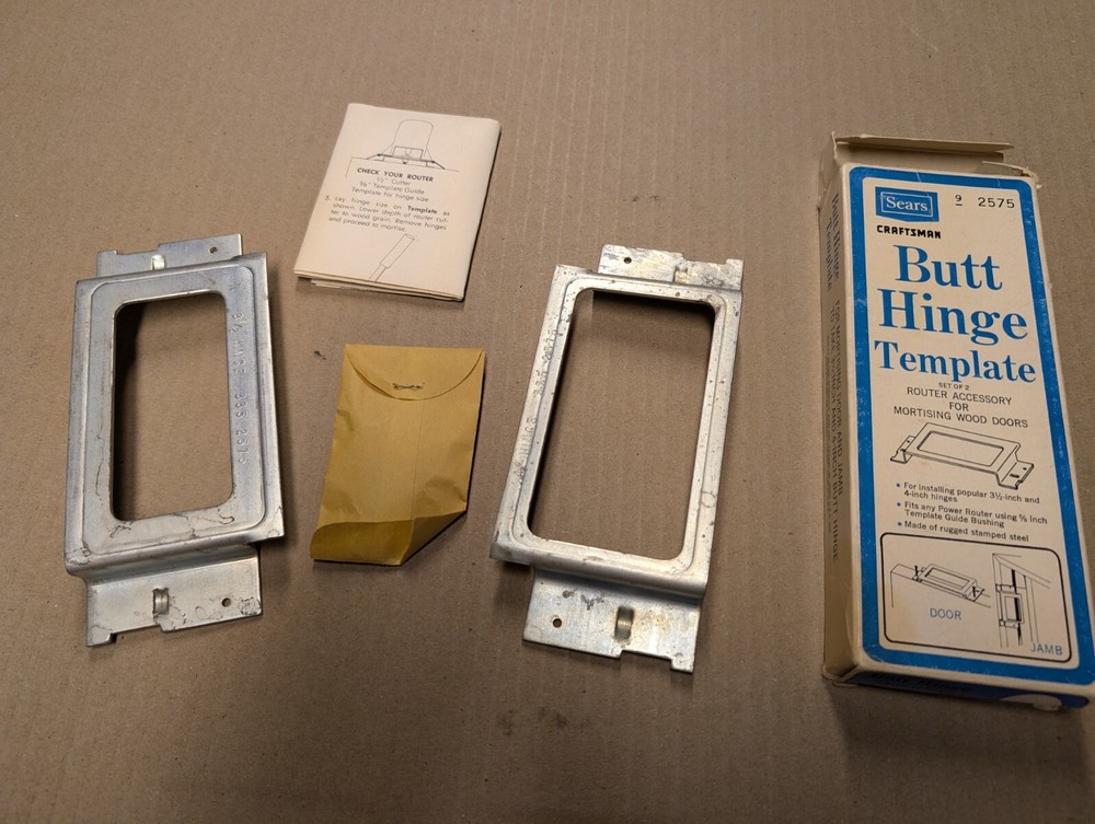 Craftsman Butt Hinge Template Set - Model: 9-2575