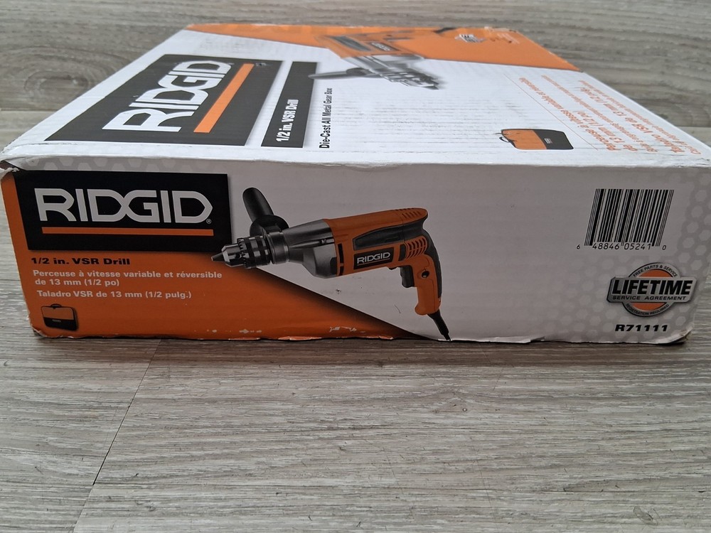 Ridgid R7111 1/2” Corded Variable Speed Drill (Used)?