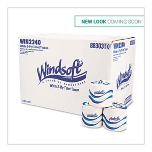 Windsoft 2240B_40 Bath Tissue 2-Ply White 500 Sheets/Roll 96 Rolls