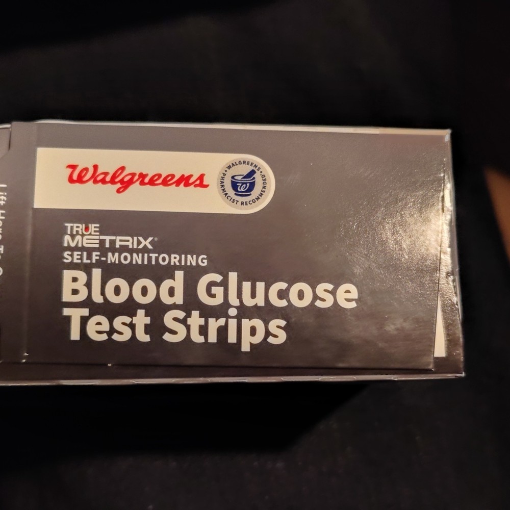 Walgreens TRUE METRIX Glucose Test Strips 100 Ct, Easy Handle, Exp 2027-06-30