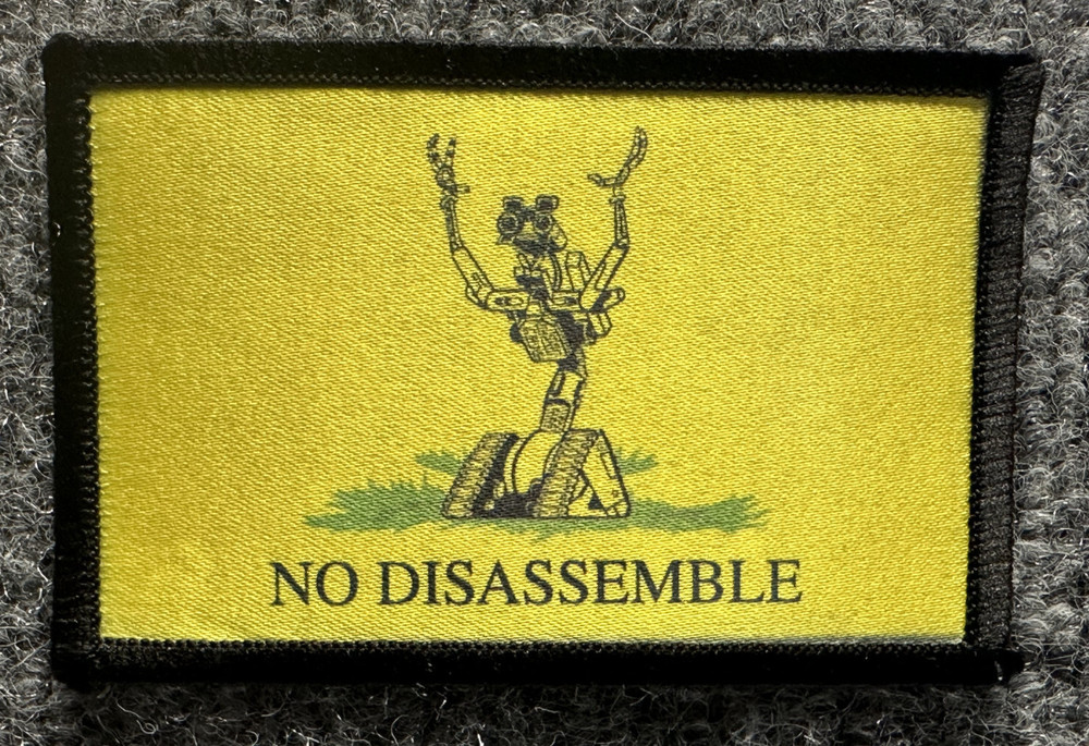No Disassemble Fun Gadsden Parody Morale Patch Hook & Loop