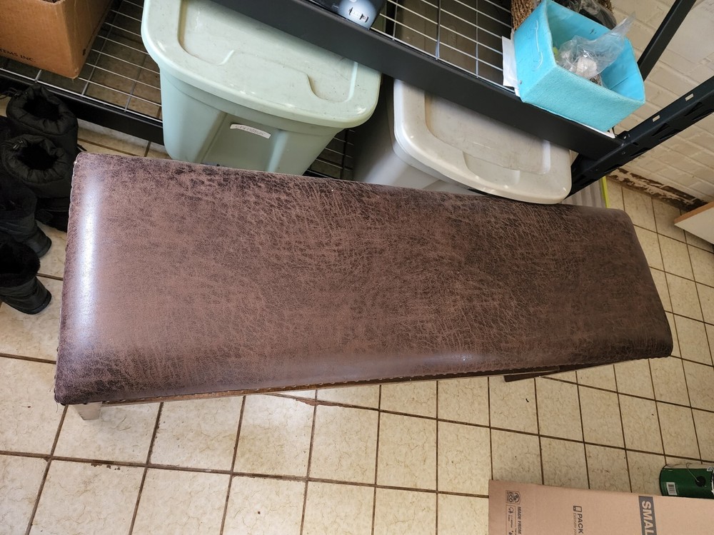 Brown traditional bench 