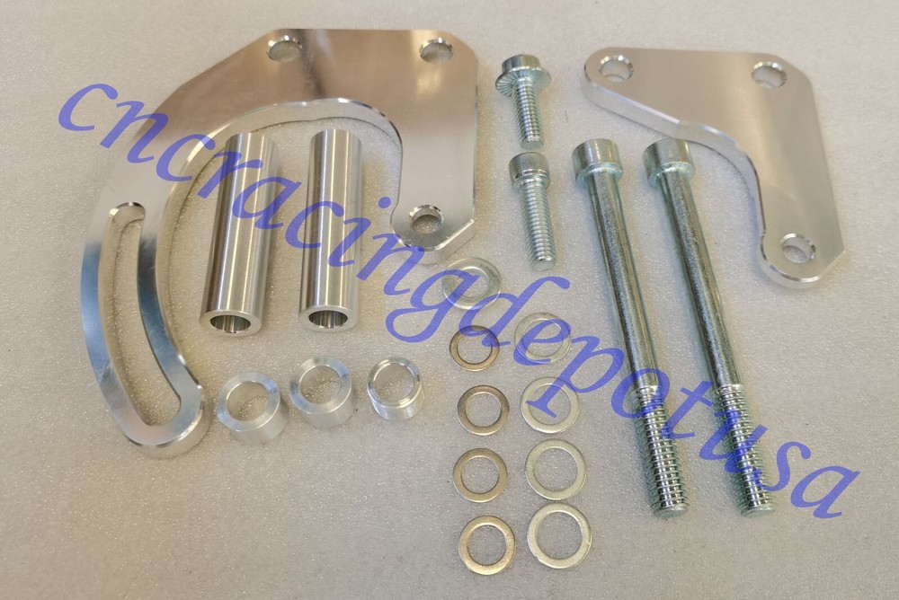 BBC Power Steering Bracket Kit with Short Water Pump Big Block Chevy Driver Side