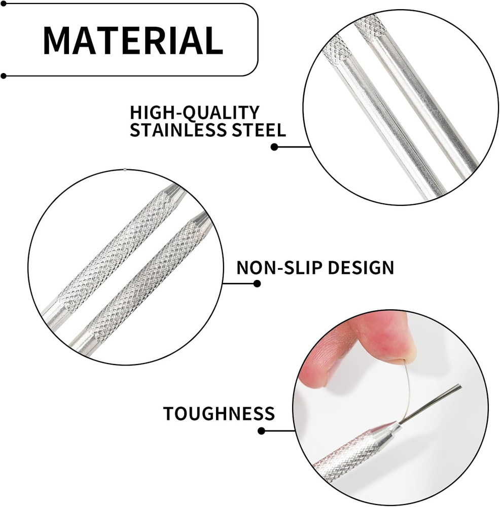 2Pack Clay Needle Tools, Wire Feather Texture Tool for Ceramic Polymer Pottery C