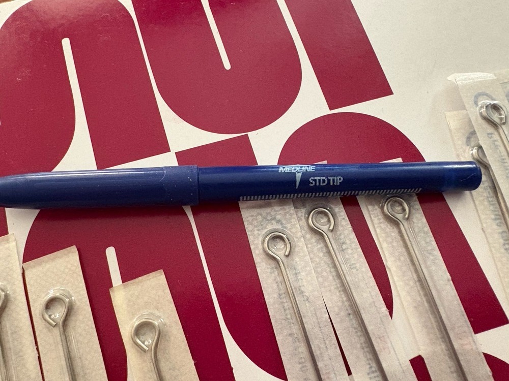 Assorted Tattoo Needles, Pen,sheets.