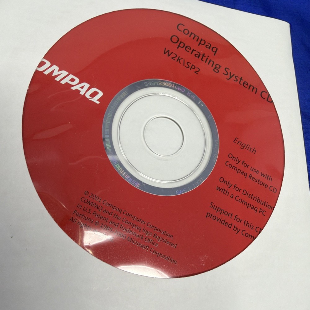 Compaq W2K/SP2 Operating System CD English