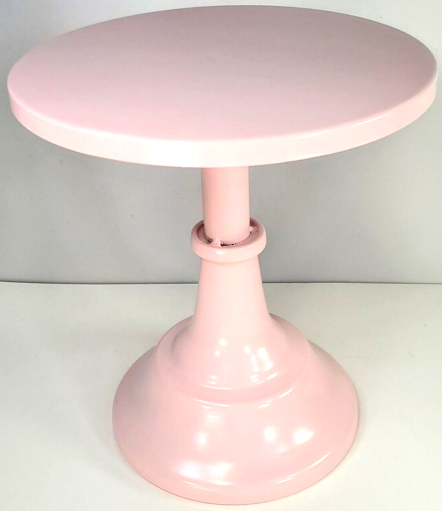 3 PC Set - Metal Cake Display Stands PINK Cupcake & Cake Display Stands ROUND