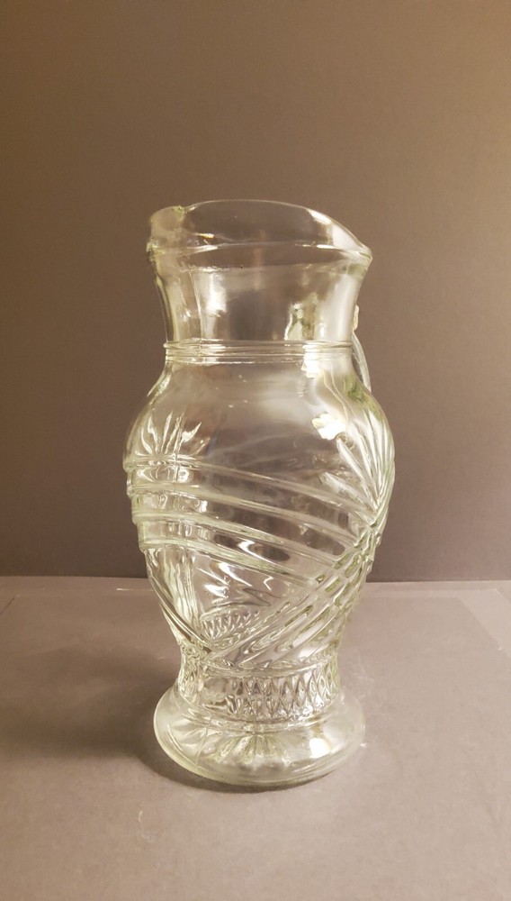 Pressed Glass Pineapple Pitcher